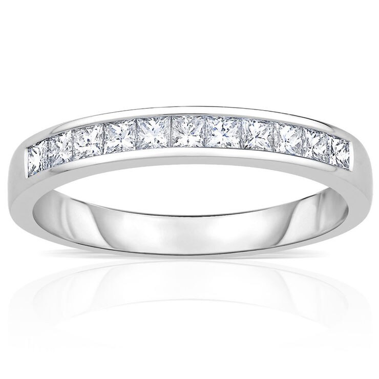 white gold eternity ring