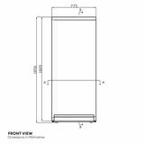 Contender FZU067 Commercial 600L Upright Freezer, D Rated in Stainless Steel