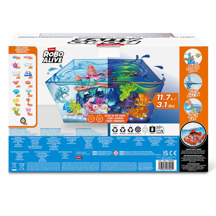 Robo Alive Light Up and Glow In The Dark Aquarium Set (3+ Years)