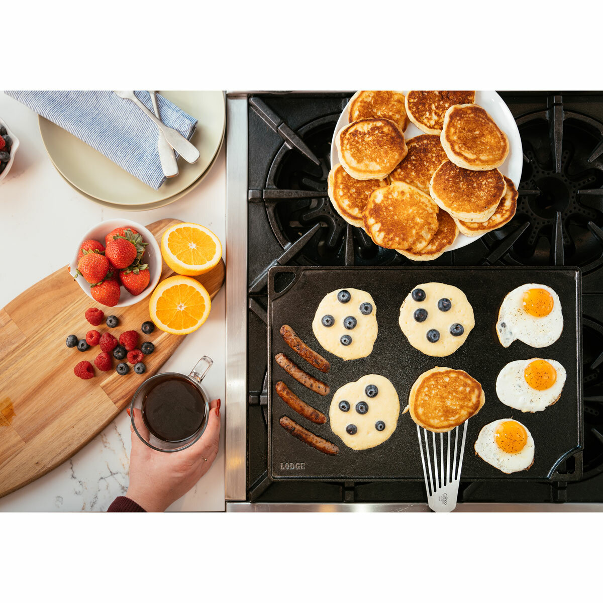 Lodge Seasoned Reversible Grill & Griddle