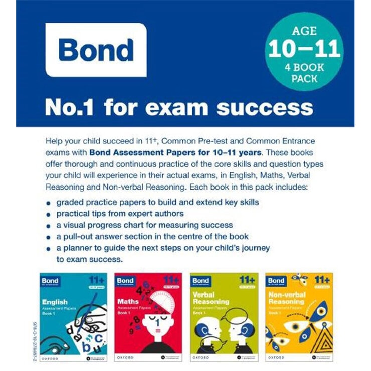 Bond 11+ Assortment 4 Book Pack, (10-11+ Years) Bond 11+ Assortment 4 Book Pack, (10-11+ Years)