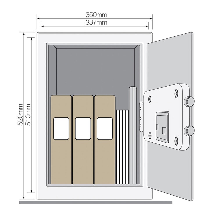 Yale Maximum Security Professional Safe with Electronic Lock, 49.8 Litres