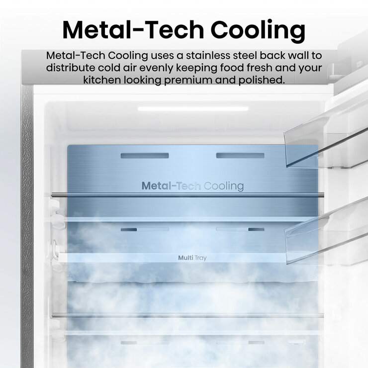 Hisense RB3K330SAIE, Kitchen Fit Fridge Freezer, E Rated in Silver