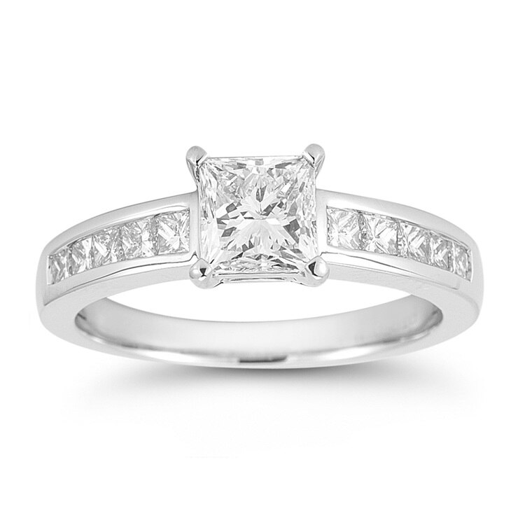 1.50ctw Princess Cut Diamond Ring, Platinum Costco UK