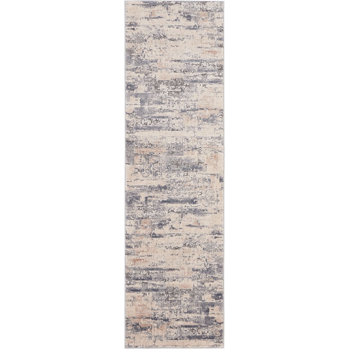 Rustic Textures Rustic Beige & Grey Runner Rug