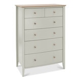 Bentley Designs Whitby Scandi Oak & Soft Grey 6 Drawer Chest of Drawers Bentley Designs Whitby Scandi Oak & Soft Grey 6 Drawer Chest of Drawers