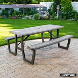 Lifetime 6ft (1.82m) Craftsman Folding Picnic Table