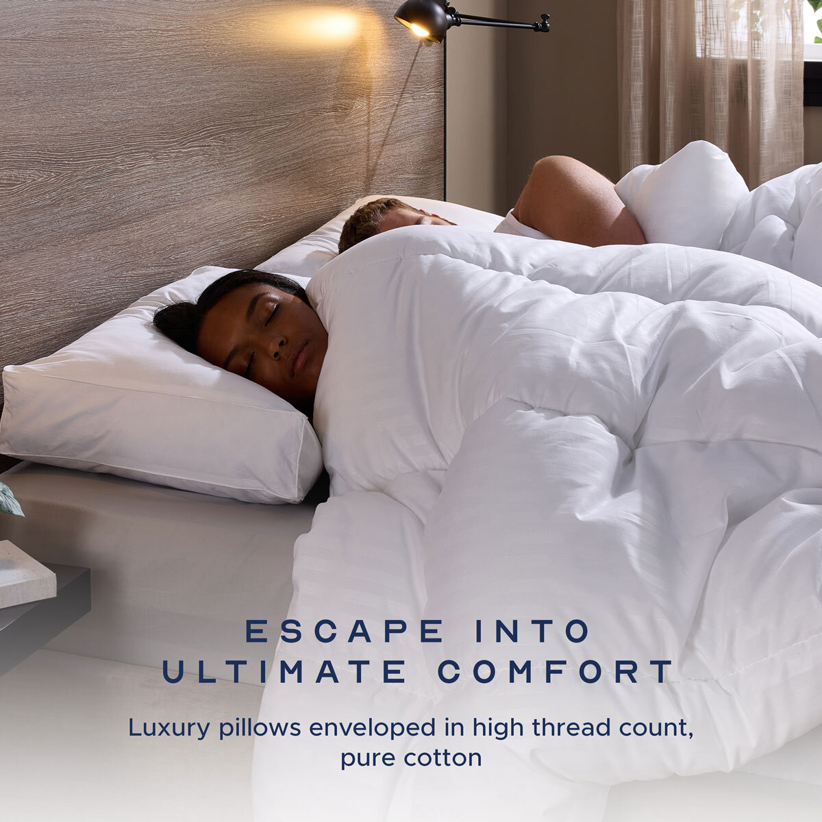 Snuggledown Luxury Side Sleeper Pillow 2 Pack