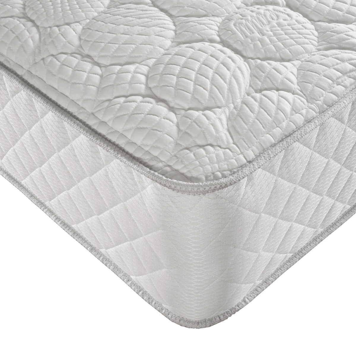 Sealy Posturepedic Dual Spring Geltex Mattress & Pebble Grey Divan