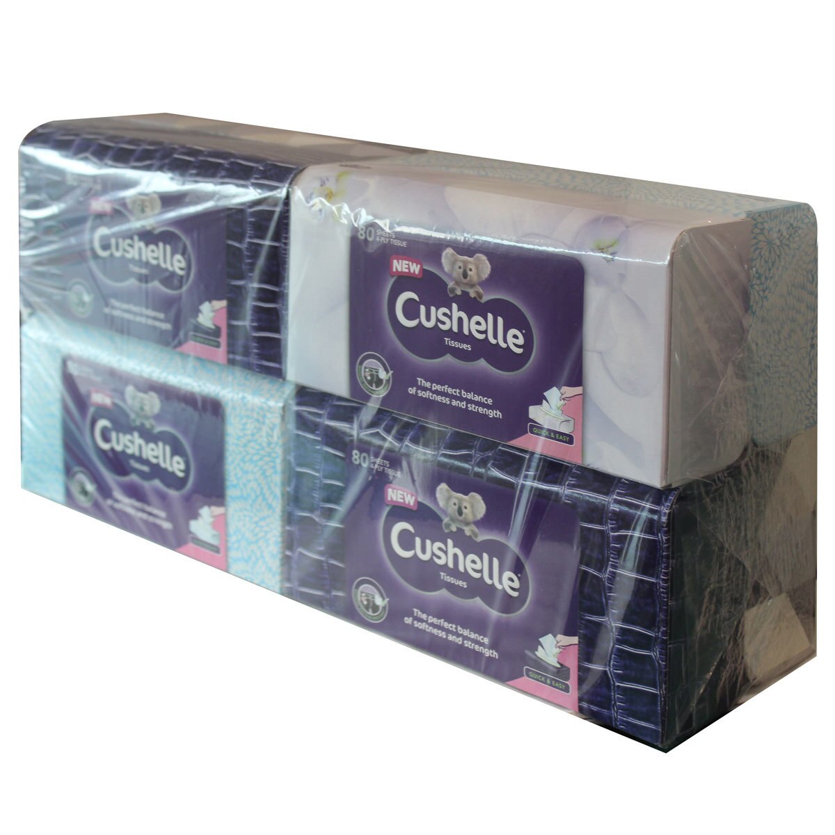 Cushelle 4Ply Facial Tissues, 8 x 80 Sheets Costco UK
