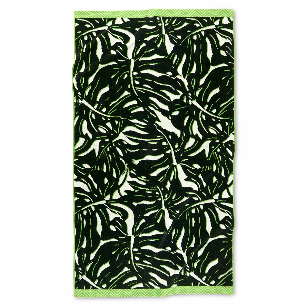 Oversized 100% Cotton Monstera Beach Towel Oversized 100% Cotton Monstera Beach Towel