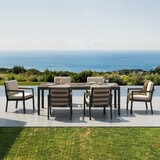 Mirador 7 Piece Deep Seating Dining Set + Cover