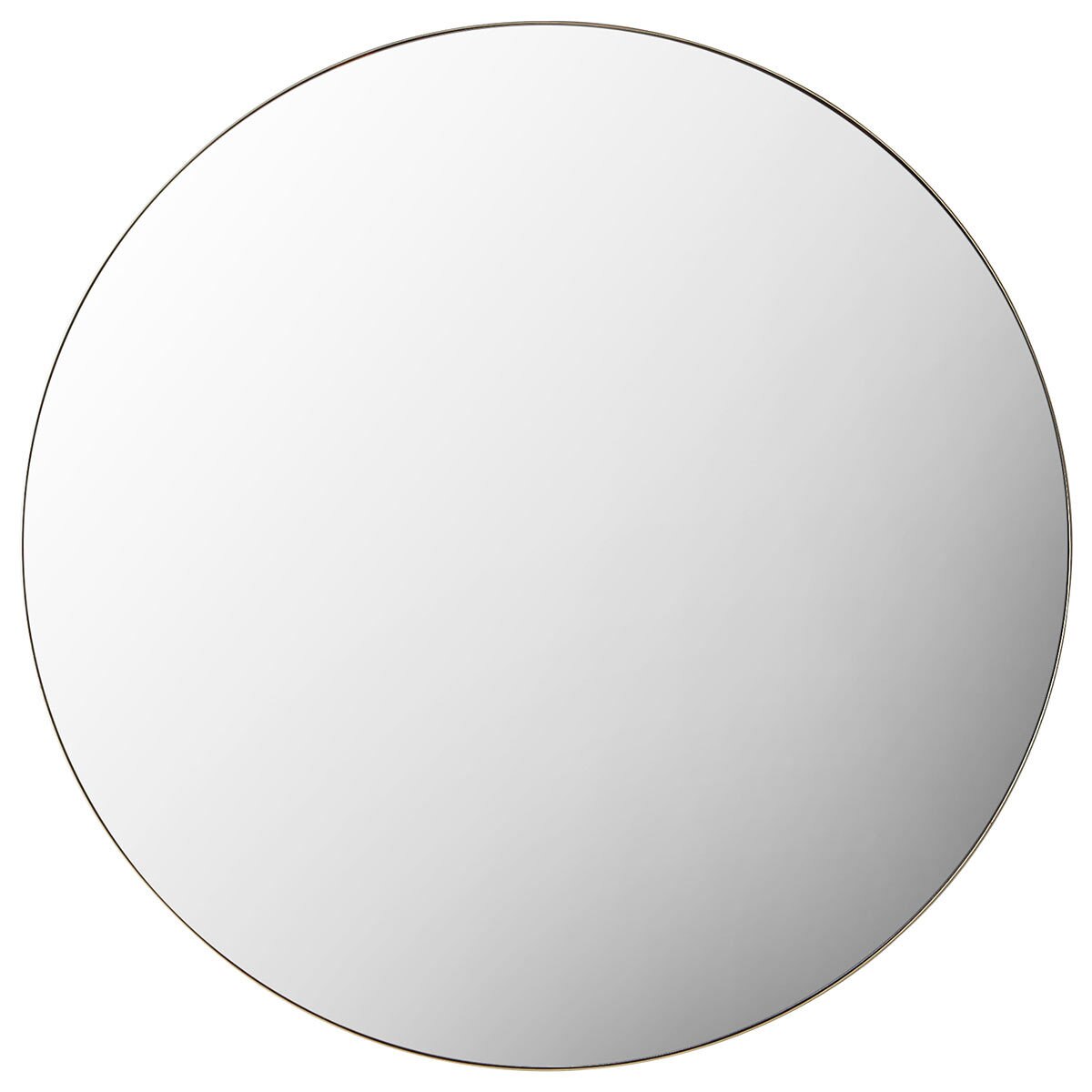 Gallery Hayle Champagne Round Mirror, 100cm