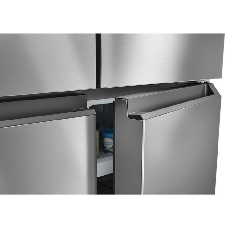 Haier Series 3 HCR3818EWMM Multi Door Fridge Freezer, E Rated in Silver