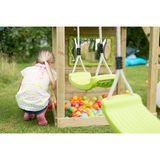 Plum Lookout Tower Wooden Climbing Frame With Swings and Monkey Bars  (3+ Years)