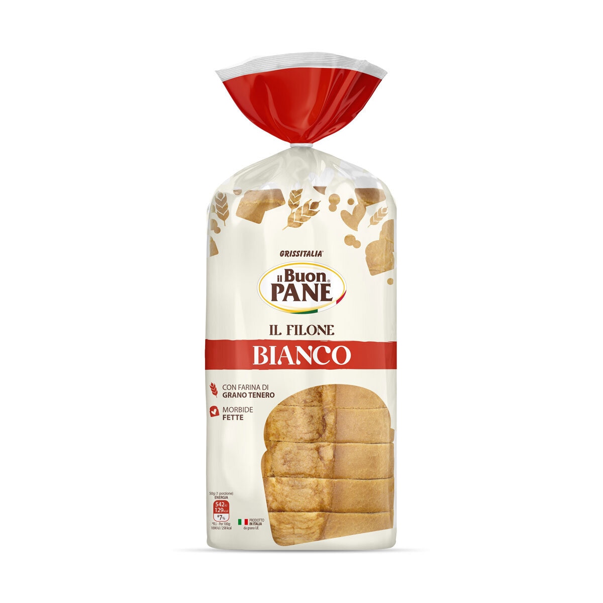 Buon Pane Il Filone Bianco Sliced White Bread, 500g