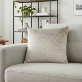 Malini Bingham Taupe Velvet Feather Fill Cushion, 56 x 56 cm
