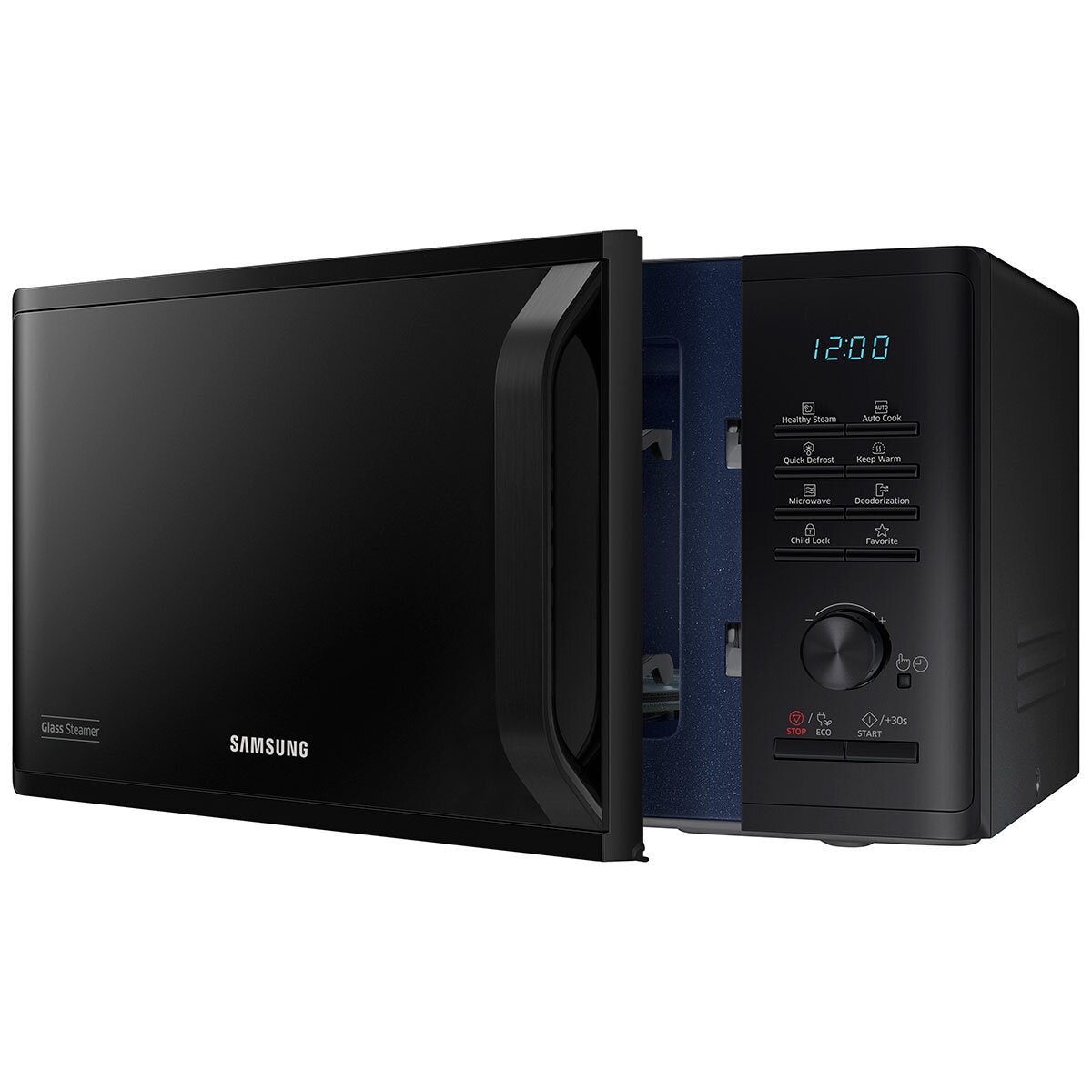 Samsung 23 Litre 800W Solo Microwave in Black, MS23K3555EK/EU