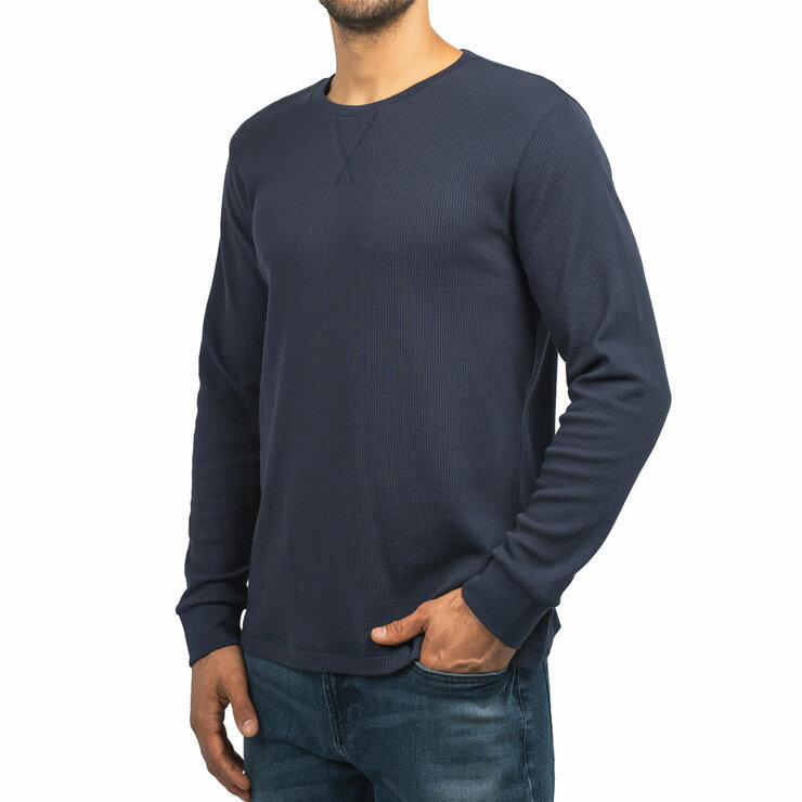 Jachs Mens Flannel Shirt & Thermal 2 Pack in Navy, Size Extra Large