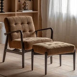 Gallery Humber Orange Faux Sheepskin Armchair Gallery Humber Orange Faux Sheepskin Armchair
