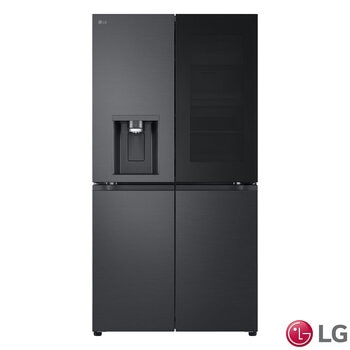 LG GMG96CRAFT Side By Side Fridge Freezer, E Rated, in Black Brushed Steel