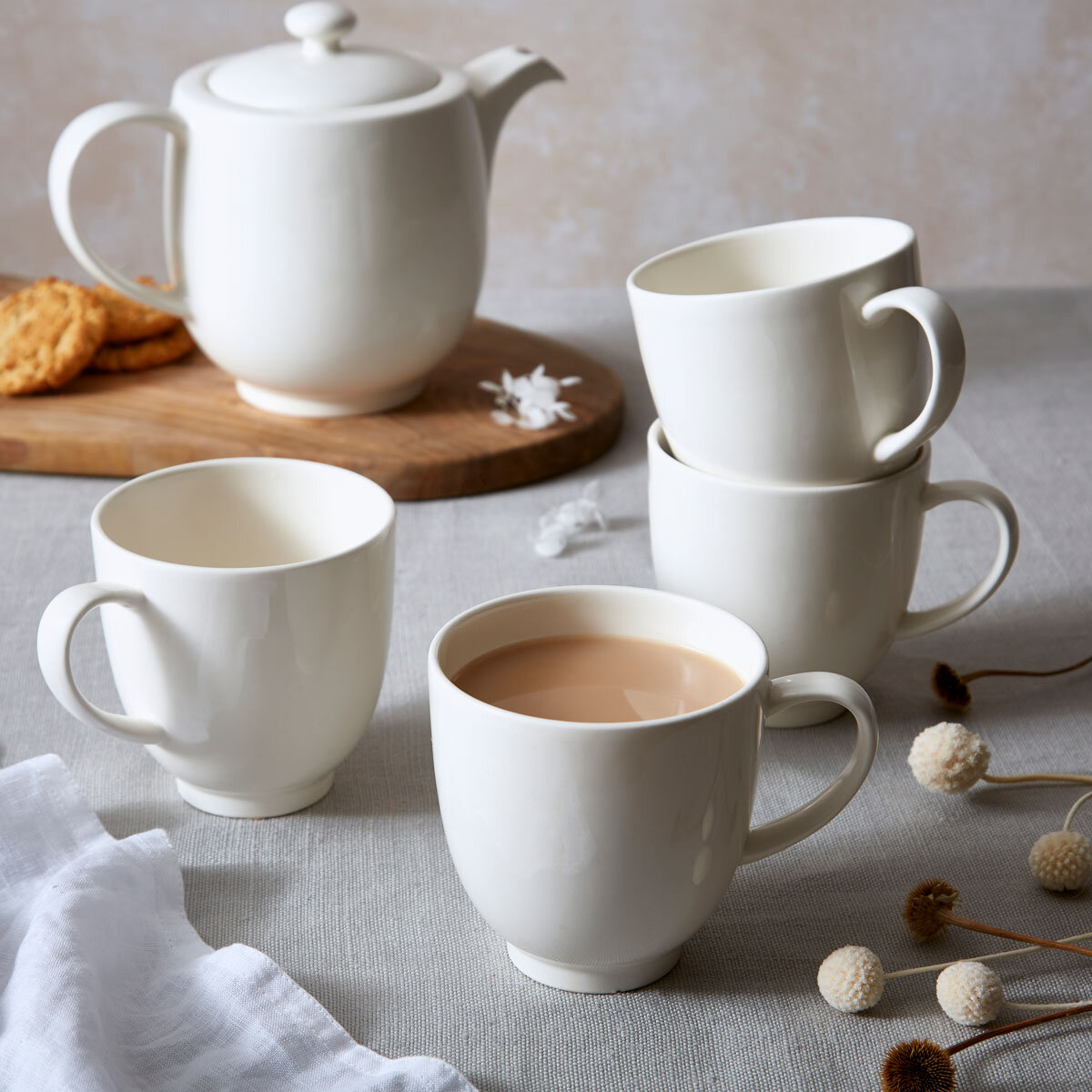 Portmeirion Soho Set of 4 Mugs & Teapot Costco UK