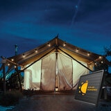 Lifestyle image of lights in outdoor setting