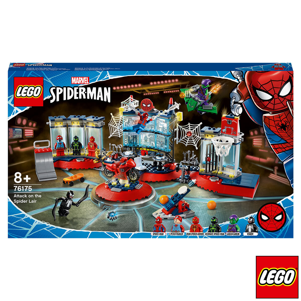 LEGO Marvel Spider-Man Attack on the Spider Lair - Model 76175 (8+ Years)