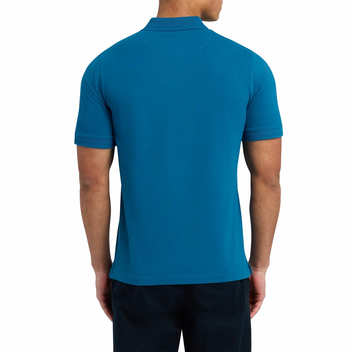 Ted Baker Men's Cyrile Zip Polo Shirt in Blue