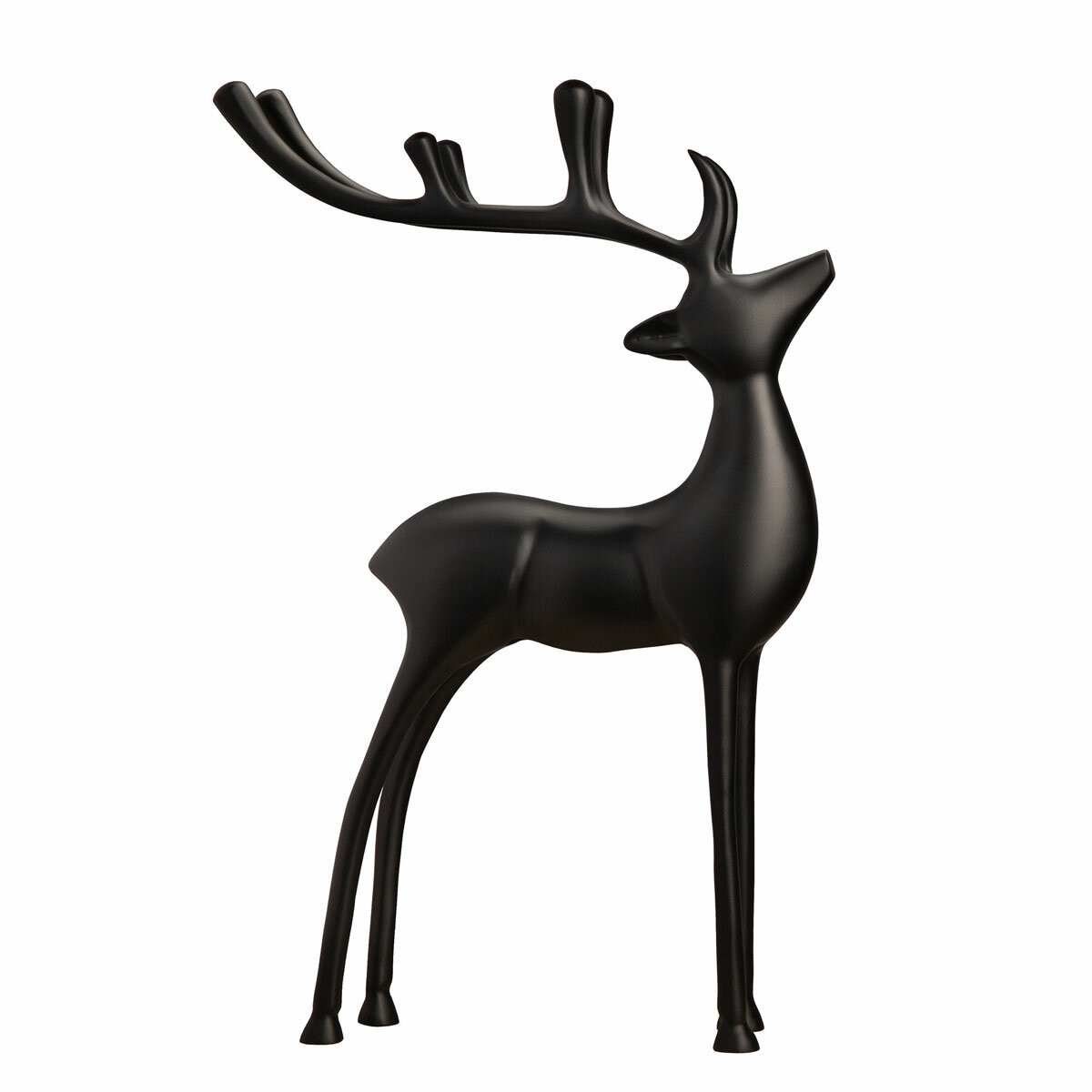 Aluminum Reindeer Assortment- Set Of 2- Black Aluminum Reindeer Assortment- Set Of 2- Black