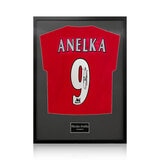 Nicolas Anelka Signed Framed Arsenal Football Shirt in 2 Options: White or Black Mount