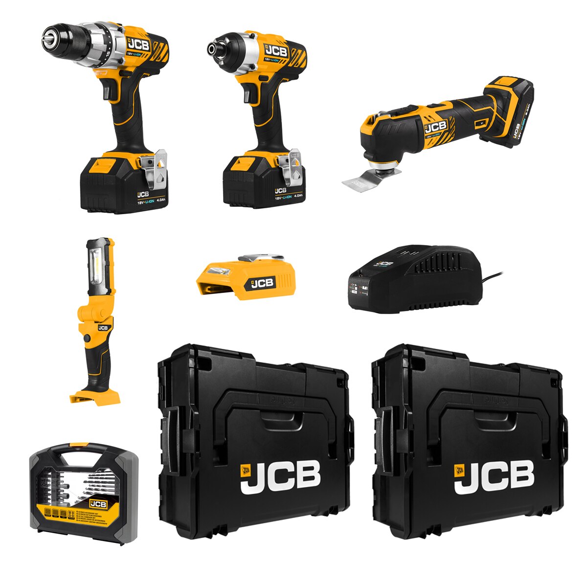 JCB 12 Piece Cordless Power Tool Kit Costco UK