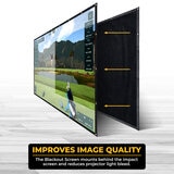 Studio image demonstrating the blackout screen