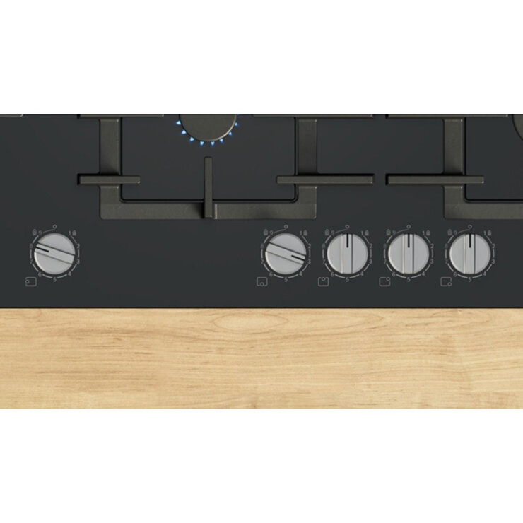 Bosch Series 6 PPM9A6I40, Tempered Glass 90cm Gas Hob in Black