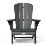 Leisure Line Adirondack Faux Wood Garden Chair in Grey Leisure Line Adirondack Faux Wood Garden Chair in Grey