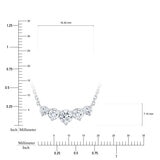 1.00ctw Round Brillant Cut Diamond 5 Stone Necklace