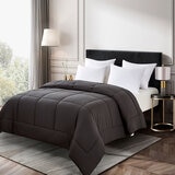 Hotel Grand Reversible Coverless Double Duvet in Black