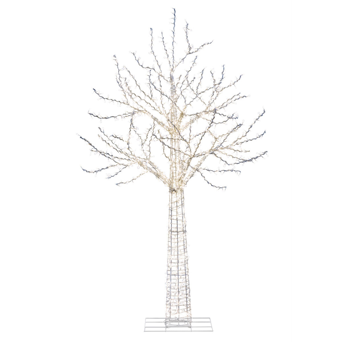 Tree unlit on white background