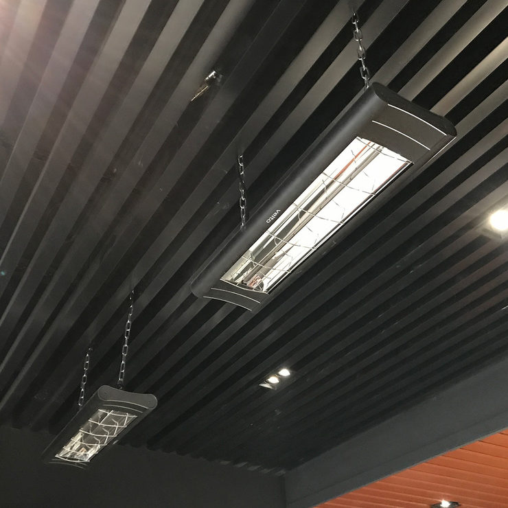 Veito Aero 2500 Indoor And Outdoor Carbon Infrared Heater Black