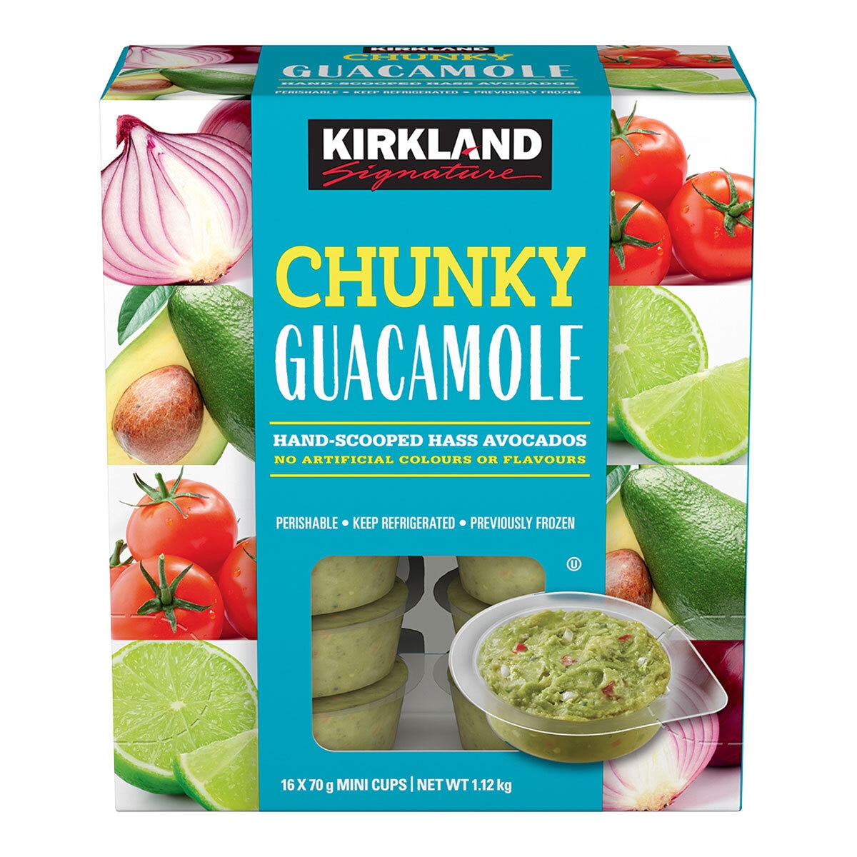 Kirkland Signature Chunky Guacamole, 16 x 70g