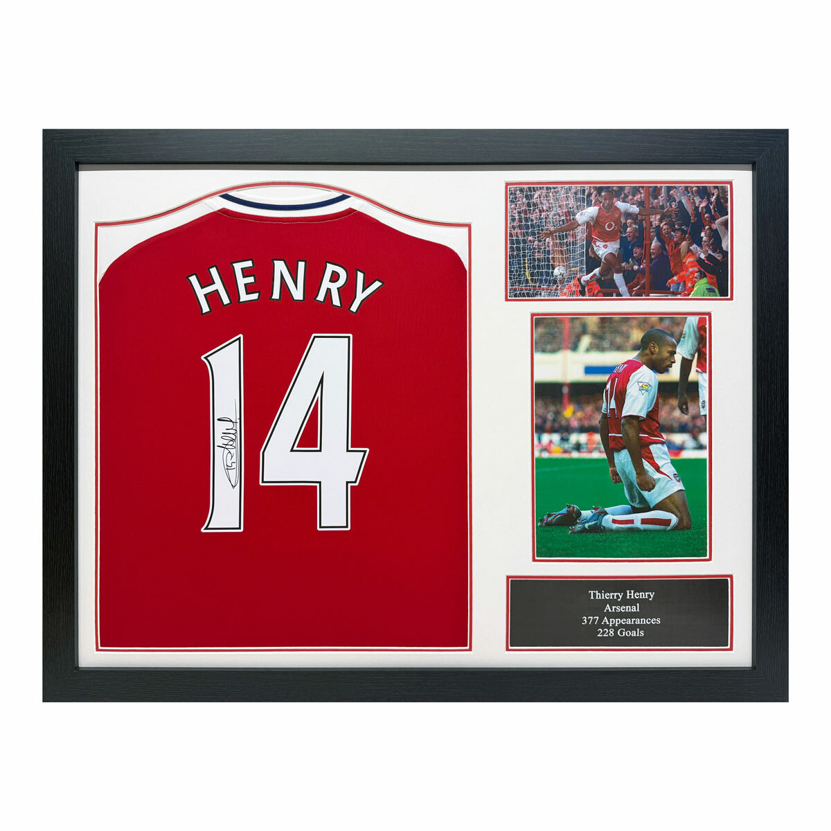 Thierry Henry Signed Framed Arsenal Football Shirt Thierry Henry Signed Framed Arsenal Football Shirt