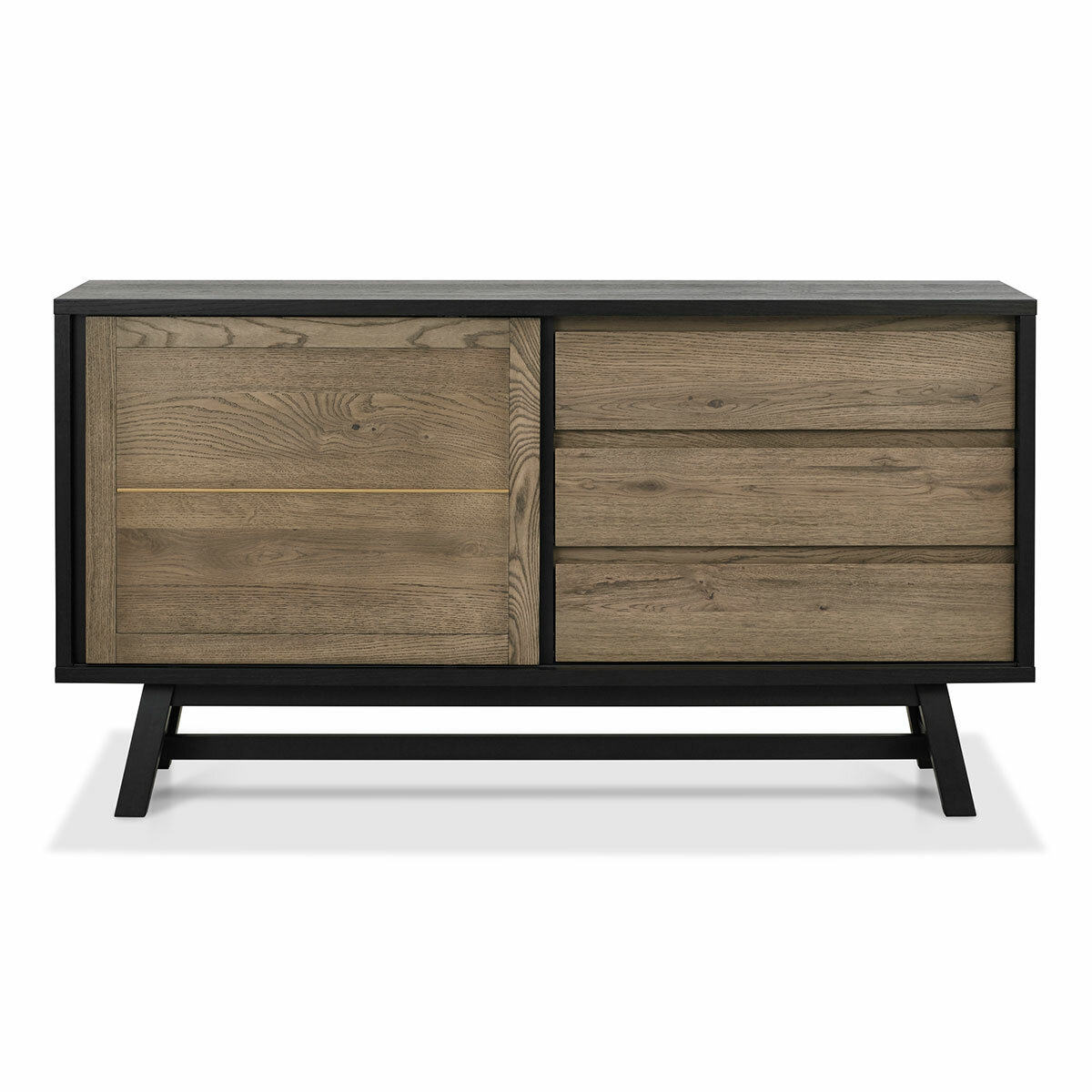 Bentley Designs Camden Weathered Oak & Peppercorn Wide Sideboard Bentley Designs Camden Weathered Oak & Peppercorn Wide Sideboard