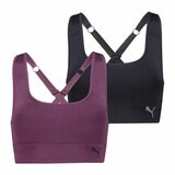 Puma Square Neck Sports Bra 2 Pack