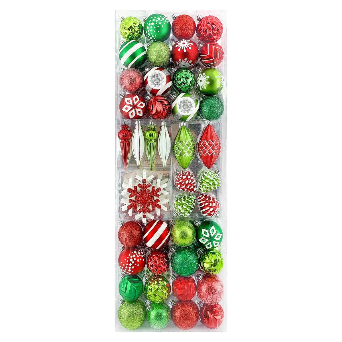 Shatter Resistant 52 Piece Ornament Set - in 2 Colours