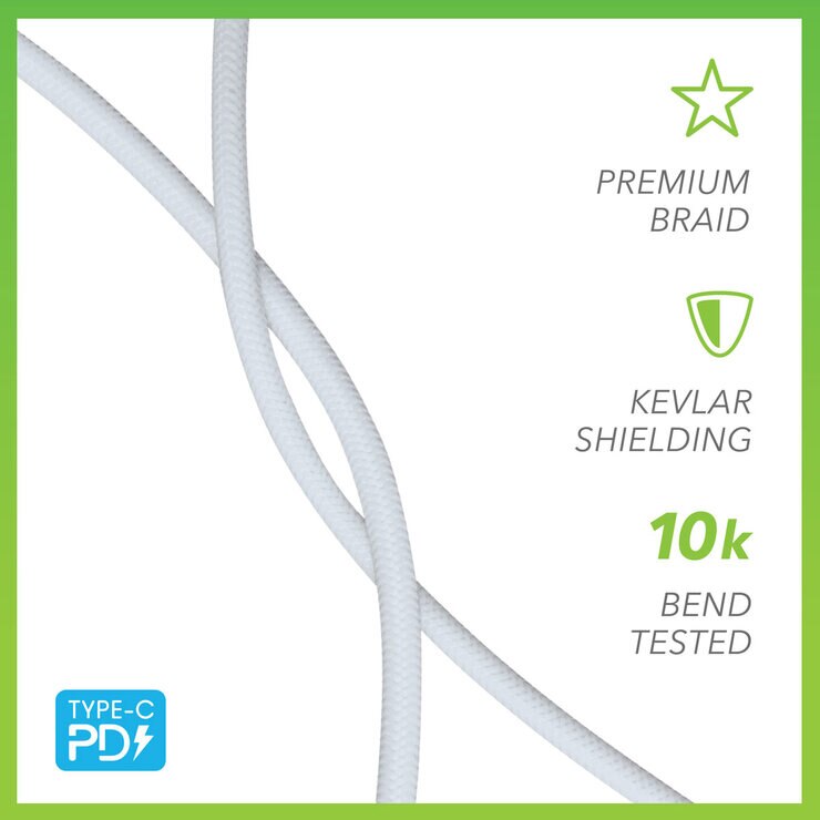 VELD SuperFast 1m Lightning Cables x 3 CVCL13 BUNDLE Costco UK