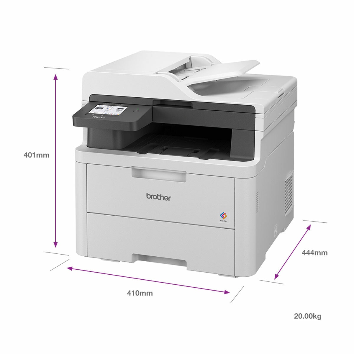 Brother All-in-One LED Printer, MFC-L3740CDWE