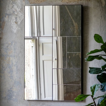 Gallery Broadheath Black Rectangular Mirror, 81 x 122cm