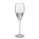 Luigi Bormioli Diamante Crystal Flute Glasses, 220ml, 8 Pack