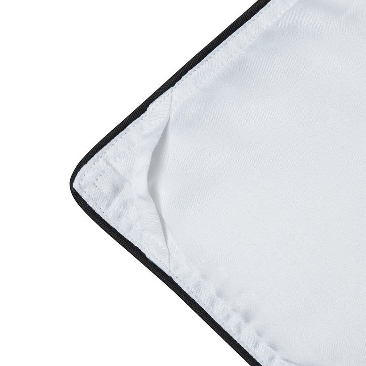 Close up of corner of underside of duvet