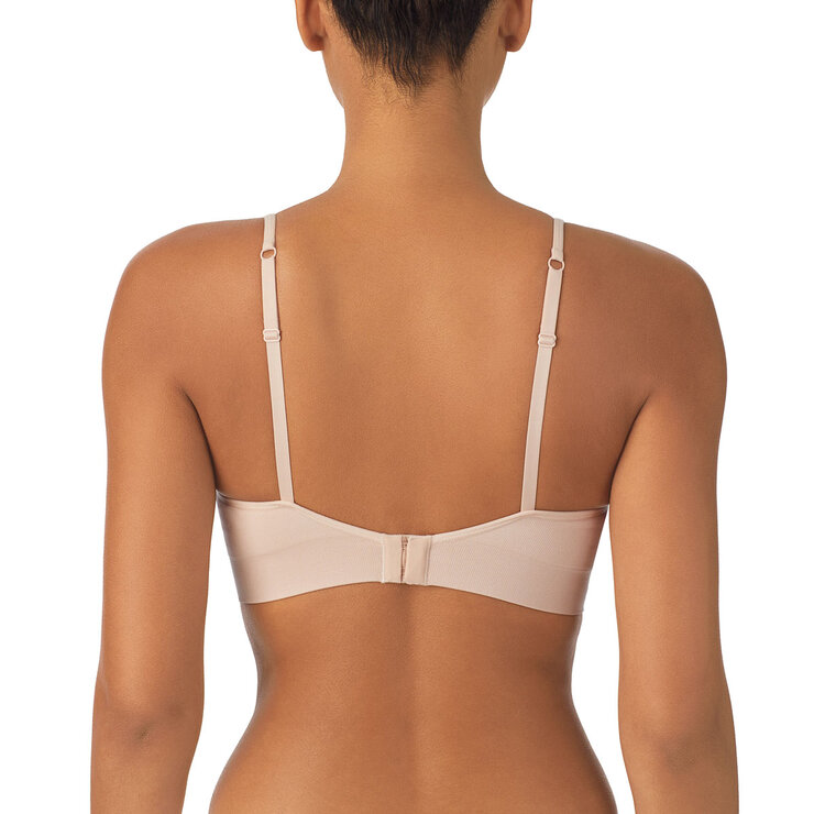 DKNY Seamless Bralette 2 Pack in Black & Sand